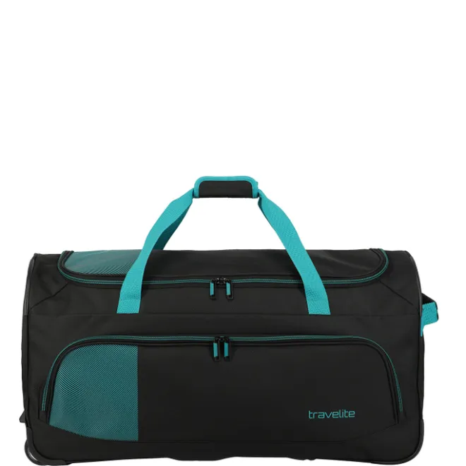 Clearance Travelite Basics Fresh Wheeled Duffle black/petrol