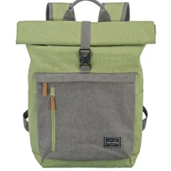 Hot Travelite Basics Rollup Backpack green/grey