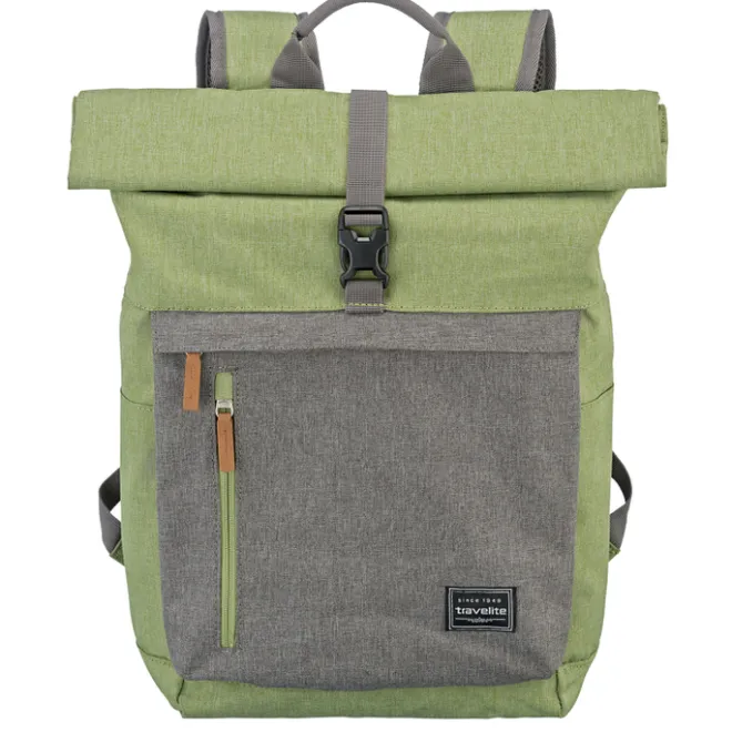 Hot Travelite Basics Rollup Backpack green/grey