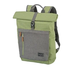 Hot Travelite Basics Rollup Backpack green/grey