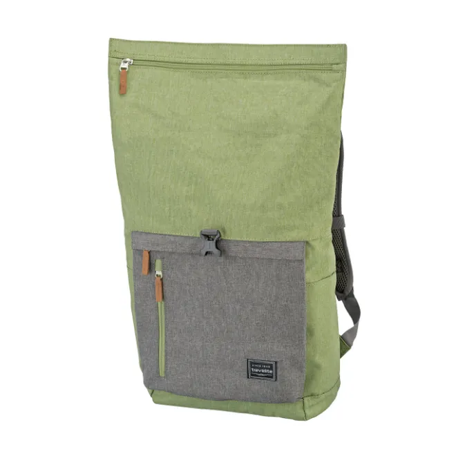 Hot Travelite Basics Rollup Backpack green/grey