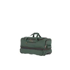 Clearance Travelite Basics Wheeled Duffle 55 Expandable dark green