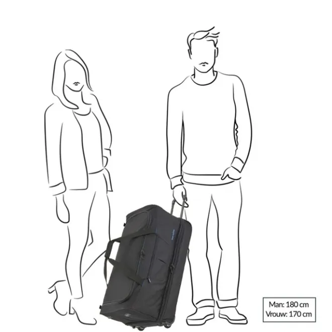 Best Travelite Basics Wheeled Duffle 70 Expandable black