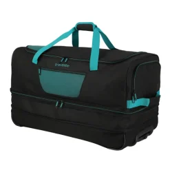 Online Travelite Basics Wheeled Duffle 70cm Expandable black/petrol