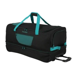 Online Travelite Basics Wheeled Duffle 70cm Expandable black/petrol