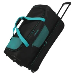 Online Travelite Basics Wheeled Duffle 70cm Expandable black/petrol