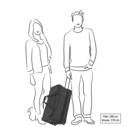 Outlet Travelite Basics Wheeled Duffle 55 Expandable black