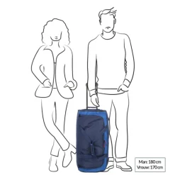 Outlet Travelite Basics Wheeled Duffle Active navy
