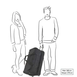 Outlet Travelite Basics Wheeled Duffle 70 Expandable grey