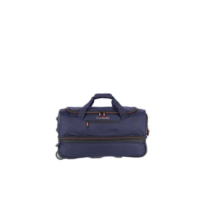 Clearance Travelite Basics Wheeled Duffle 55 Expandable marine