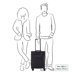 Clearance Travelite Chios 4 Wiel Trolley S petrol