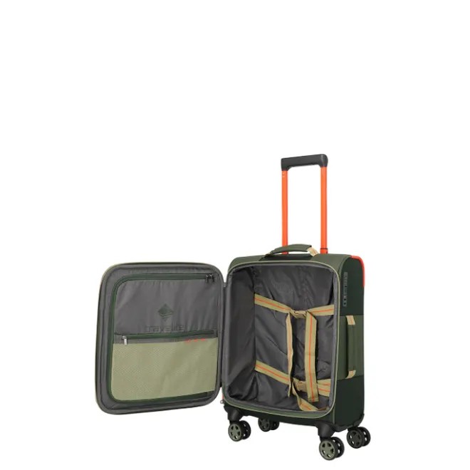 Best Travelite Color Craze 4 Wheel Cabin Trolley olive