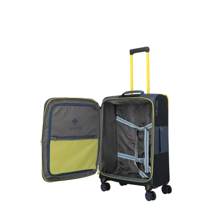 Clearance Travelite Color Craze 4 Wheel Trolley M navy