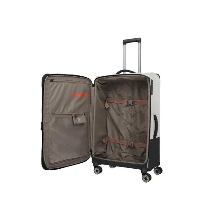 New Travelite Crosslite 5.0 4w Trolley L white sand