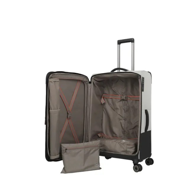 New Travelite Crosslite 5.0 4w Trolley L white sand