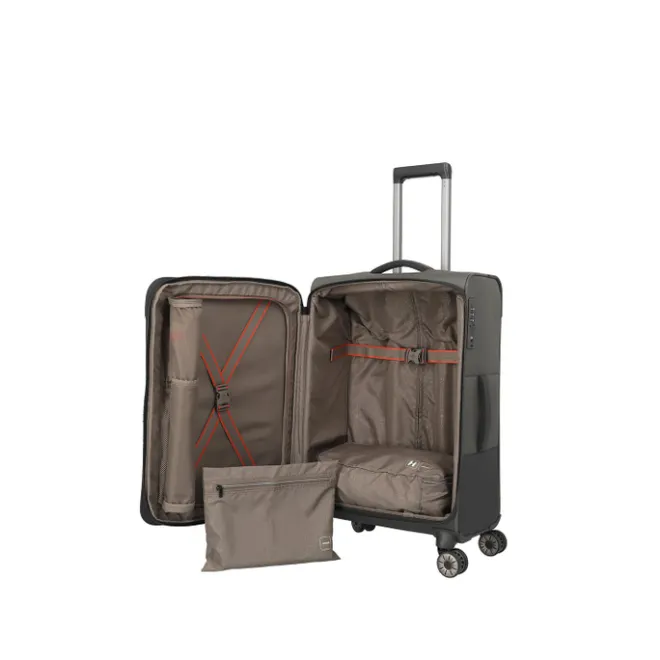 Clearance Travelite Crosslite 5.0 4w Trolley M dark olive