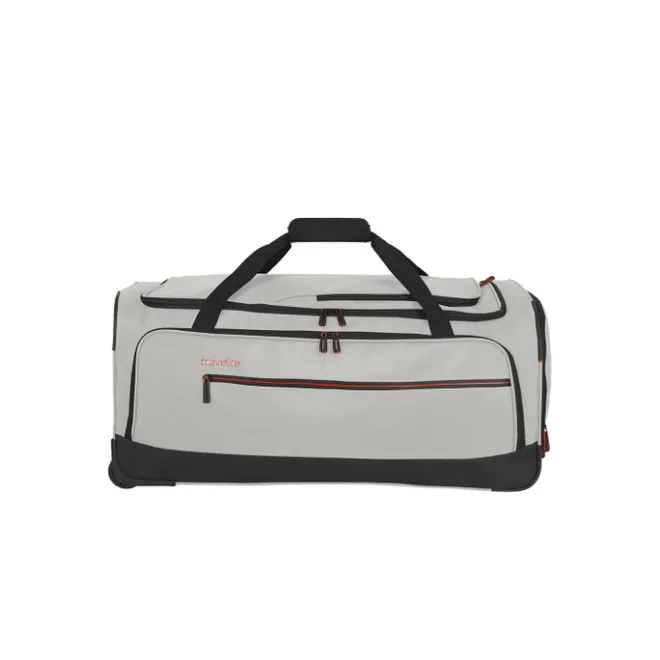 Outlet Travelite Crosslite 5.0 Wheeled Duffle L white sand
