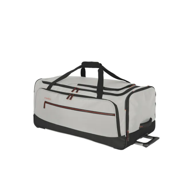 Outlet Travelite Crosslite 5.0 Wheeled Duffle L white sand