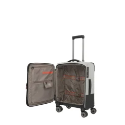 New Travelite Crosslite 4 Wheel Cabin Trolley Expandable white sand