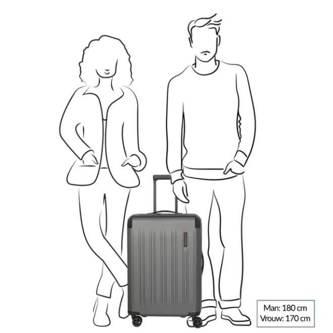 Online Travelite Dynamiic 4 Wheel Trolley M amber