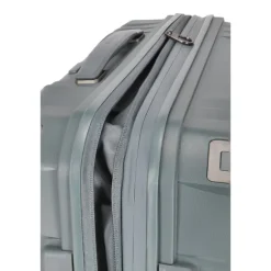 Outlet Travelite Elvaa 4 Wiel Trolley M Expandable bluegrey