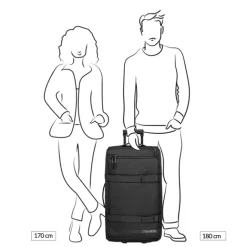 Hot Travelite Kick Off Wheeled Duffle L black