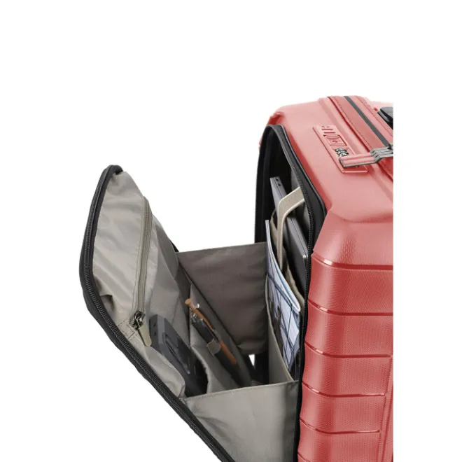 Clearance Travelite Mooby 4w Trolley S Frontpocket red