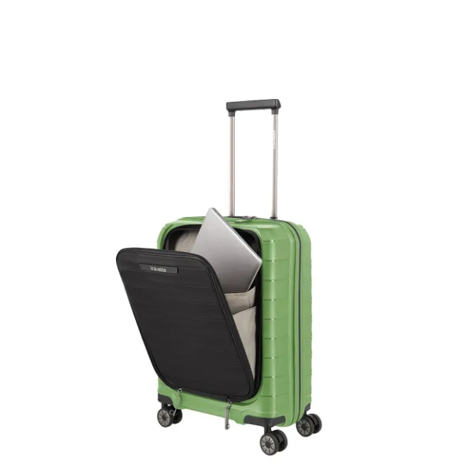Online Travelite Mooby 4w Trolley S Frontpocket green