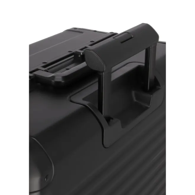 Online Travelite Next 2.0 Aluminium 4 Wiel Trolley S with Frontpocket black matt
