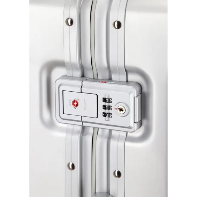 New Travelite Next 2.0 Aluminium 4w Trolley M silver