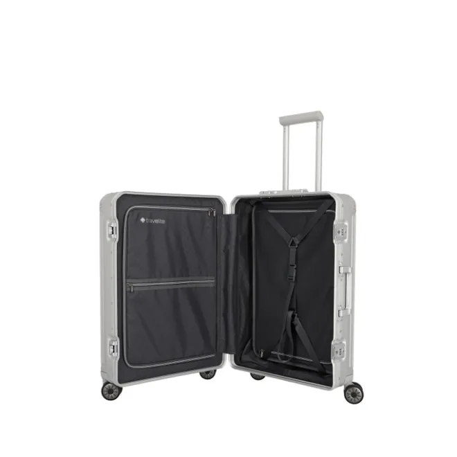 New Travelite Next 2.0 Aluminium 4w Trolley M silver