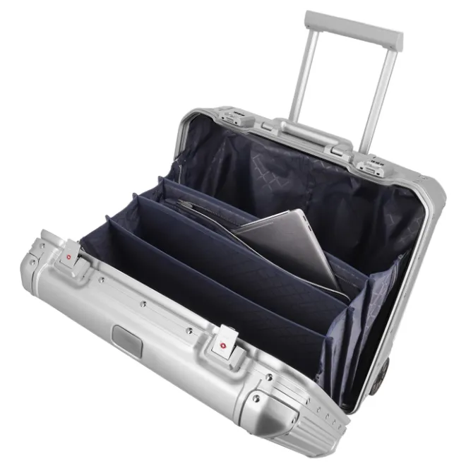 Clearance Travelite Next Aluminium Business Wheeler silver