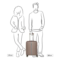 Hot Travelite Paros 4W Trolley S cappuchino