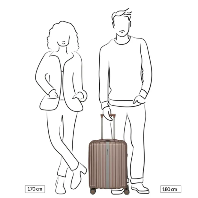 Hot Travelite Paros 4W Trolley S cappuchino