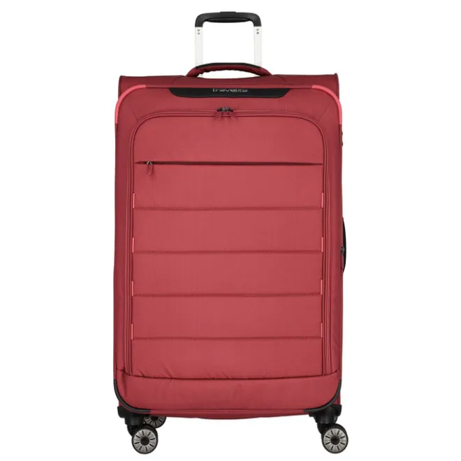 New Travelite Skaii 4 Wheel Trolley L Expandable red