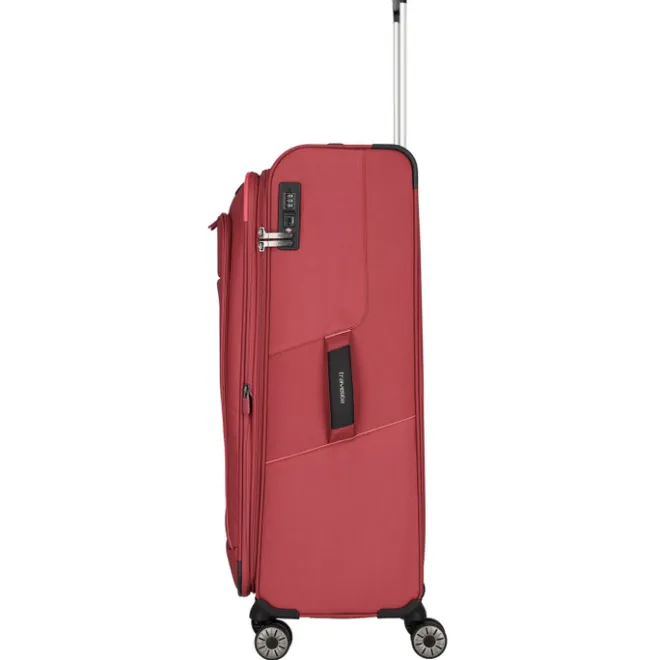 New Travelite Skaii 4 Wheel Trolley L Expandable red