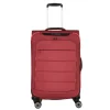 Clearance Travelite Skaii 4 Wheel Trolley M Expandable red