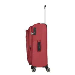 Clearance Travelite Skaii 4 Wheel Trolley M Expandable red