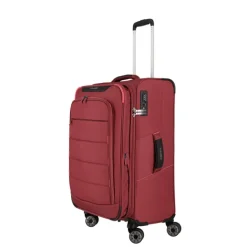 Clearance Travelite Skaii 4 Wheel Trolley M Expandable red