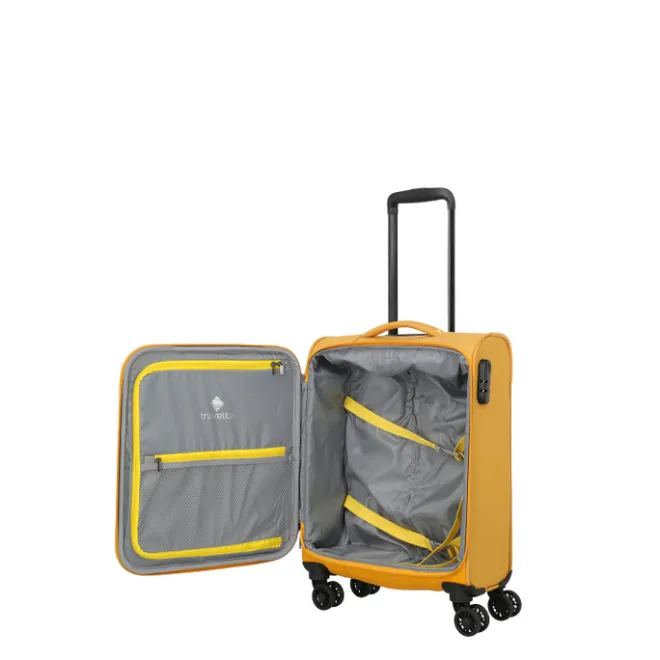 Discount Travelite Umbria 4 Wheel Cabin Trolley golden glow