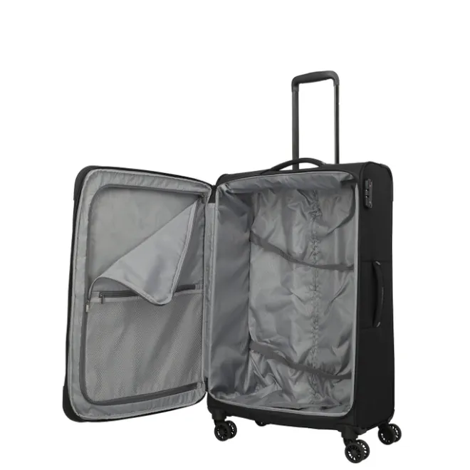 Best Travelite Umbria 4 Wheel Trolley L black