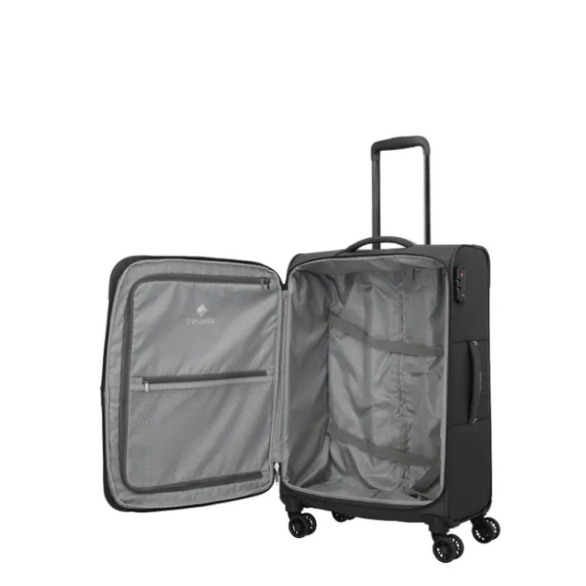 Outlet Travelite Umbria 4 Wheel Trolley M black