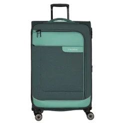 Online Travelite Viia 4 Wheel Trolley L Expandable green