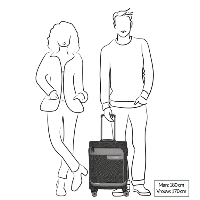 Best Travelite Viia 4 Wheel Trolley S green