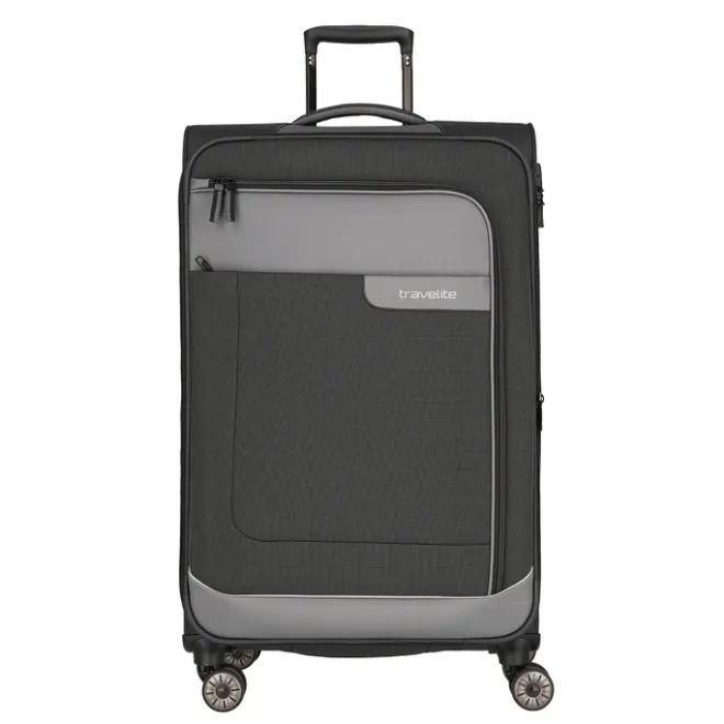 Best Travelite Viia 4 Wheel Trolley L Expandable anthracite