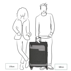 Best Travelite Viia 4 Wheel Trolley L Expandable anthracite