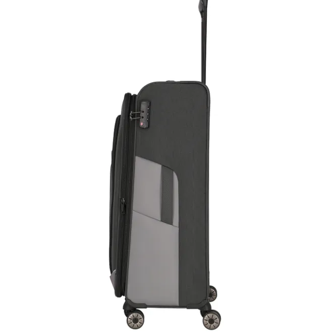 Best Travelite Viia 4 Wheel Trolley L Expandable anthracite