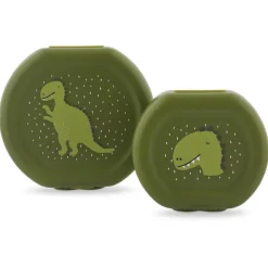 New Trixie Mr. Dino Lunchbox 2pc green