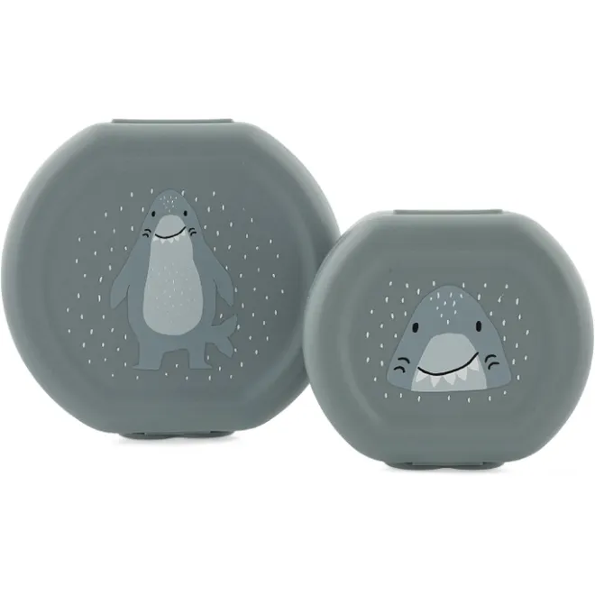 Outlet Trixie Mr. Shark Lunchbox 2pc light grey