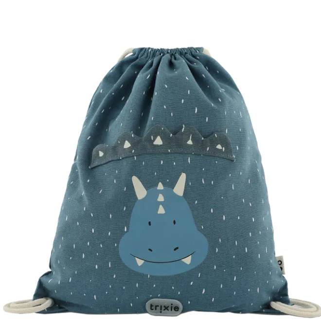 Clearance Trixie Mr. Triceratops Drawstring Bag dark blue